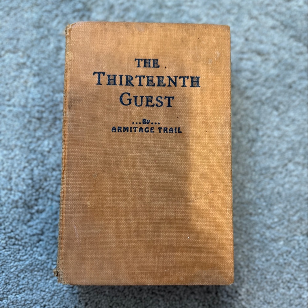 Whitman The Thirteen Guest Armitage Trail Book 1929 Orange Hardcover